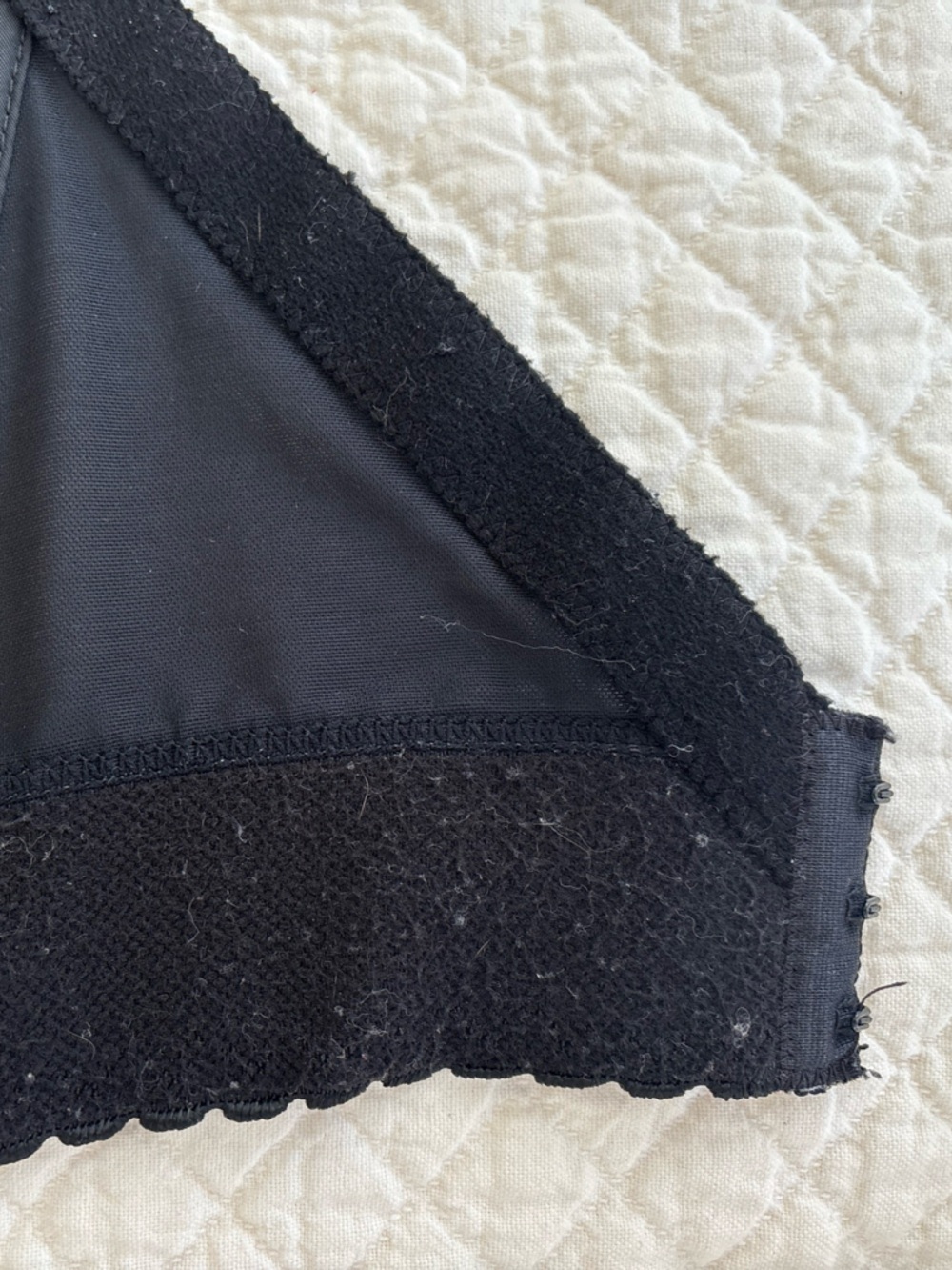 Vintage JC Penney Adonna Black Lace Longline Bustier Bra Underwire Size 36 B - Picture 5 of 8